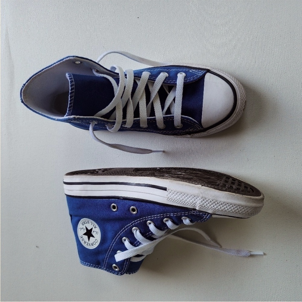 Converse Chuck Taylor Canvas High Top Lace Up All Stars Snorkle Blue W10.5 M8.5 - Picture 4 of 6